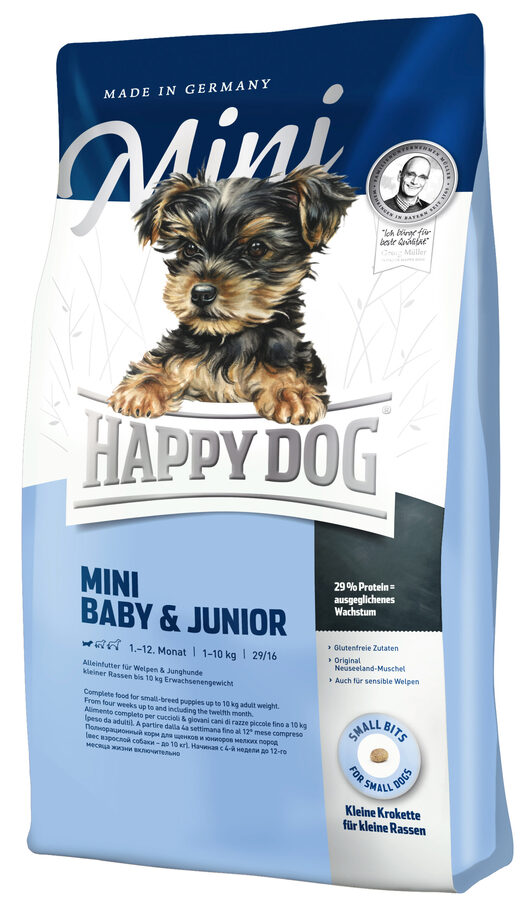 mini fw babyjunior revo scaled Happy Dog Supreme Mini Baby & Junior – Da bodo tudi mladički malih pasem postali veliki in zdravi!