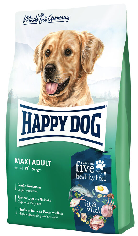 Happy Dog Supreme Maxi Adult – Veliki briketi, polni naravnih sestavin.