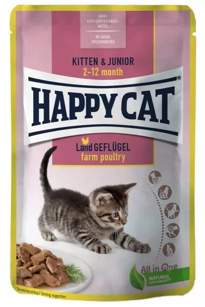 hc pouch kittenjunior landgefluegel 600x600 Meso v omaki – Kitten & Junior Country Poultry